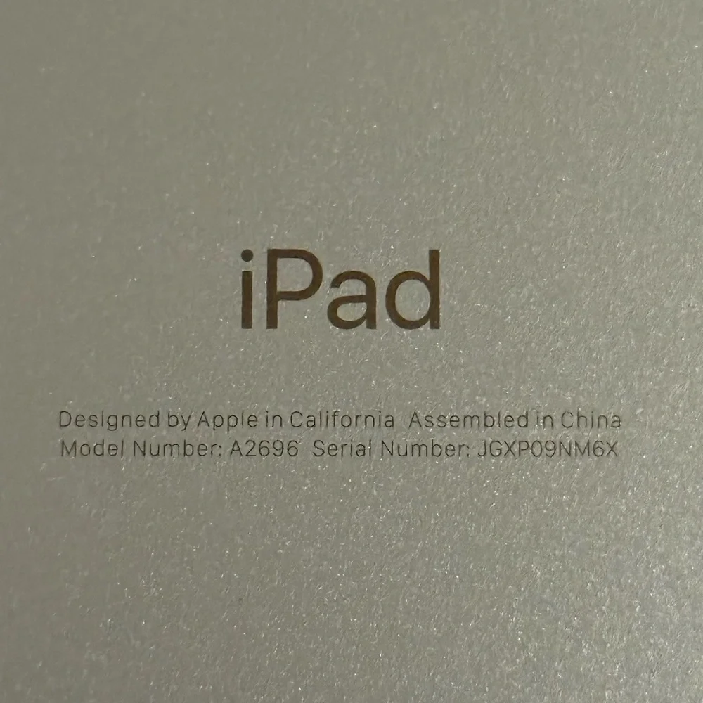 Apple iPad (10th Generation): with A14 Bionic chip, 10.9-inch Adult Owned EUC